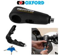 Oxford LeverLock Motorbike Security Handlebar Brake Alarm Lock Sold Secure Black
