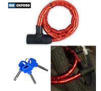 Oxford Barrier Lock Armoured Cable Bicycle Motorbike Quad Bike Key 1.4m Security