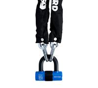 Oxford LK183 10 Chain Lock & Mini Shackle 10mm x 1400mm, Blue