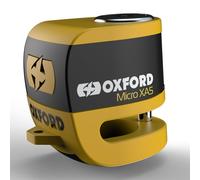 Oxford LK213 Micro Alarm Disc Lock XA5 Motorbike Motorcycle Yellow/Black