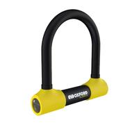 Oxford Rider Equipment Motorcycle D Lock LK220, High Security, 120dB Alarm, Yellow