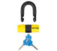 Oxford Rider Equipment Motorcycle Disc Lock HD Max LK311 - High-Security Steel - Yellow/Orange