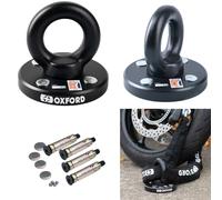 Oxford LK400 RotaForce Motorcycle Motorbike Ground Anchor 4 Security bolt Black