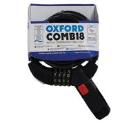 Oxford Combi8 Resettable Combi Lock - Black 8x1800mm