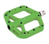 Oxford Mountain Bike Pedals Loam 20 Nylon Flat Pedals. Chromoly 9/16" axle. Sealed Bearings, Green