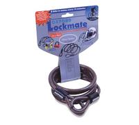 Oxford Lock Mate Hooped Extender Cable - Grey