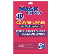 Oxford Magic Cover Book Covers A4 PP 7.5/100 Pack of 10 Smooth Colourless