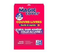 Oxford Magic Cover Book Covers A4 PP Smooth Thickness 7.5/100 Pack of 5 Colourless