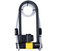Oxford Rider Equipment Motorcycle U-Lock Magnum LK225 - Ultra Strong, Bracket & Cable Gold 170x340mm
