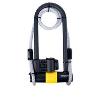 Oxford Magnum Ultra Strong Motorcycle Duo U-Lock (170x340mm) with Bracket & Cable LK225, Gold, 170x315mm