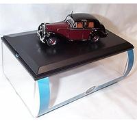 oxford maroon & black rolls royce silver dawn car 1.43 scale diecast model