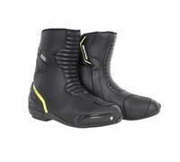 Oxford Men's Code 1.0 Mid Dry2Dry Motorcycle Boots, Black/Fluo Yellow, UK 10 (EU 44)