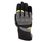 Oxford Men's Dakar 1.0 Dry2Dry Motorcycle Gloves, Charcoal/Yellow, 2XL