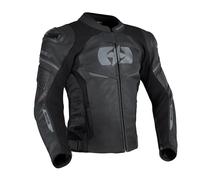 Oxford Men's Nexus 1.0 Leather Motorcycle Jacket, Stealth Black, M
