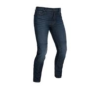 Oxford Men's OA AAA Slim Jeans Motorcycle, Blue Dark Aged, Regular