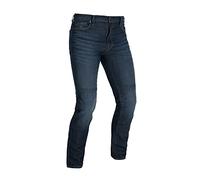 Oxford Men's OA AAA Straight Jeans Motorcycle, Blue Dark Aged, Regular