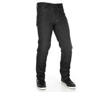 Oxford Men's Original Approved AA Dynamic Straight Motorcycle Jeans, Black, 36W Regular