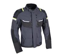 Oxford Men's Stormland Dry2Dry Motorcycle Jacket, Grey/Black/Fluo, XL