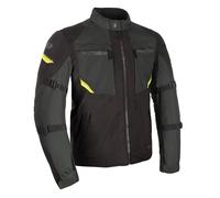 Oxford Men's Toronto 1.0 Dry2Dry Motorcycle Jacket, Black/Green/Fluo, XL