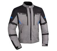 Oxford Men's Toronto 1.0 Dry2Dry Motorcycle Jacket, Black/Grey/Blue, 3XL