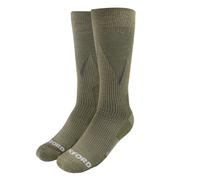 OXSOCKS Oxford Products Merino Khaki Motorcycle Socks, Small UK 4-6