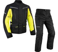 Oxford Metro 2.0 Motorcycle Jacket & Trousers Black Fluo Kit