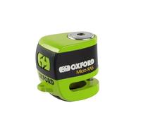 Oxford Micro XA5 Alarm Disc Lock LK900 | High Security Motorcycle & Scooter 110dB Rechargeable Disc Brake Lock, Green