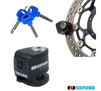 Oxford Disc Lock LK214 Micro XA5 Alarm – 5.5mm Pin – Black