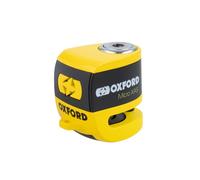 Oxford Micro XA5 Motorcycle Scooter Security Alarm Disc Lock Yellow