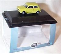 oxford Mini 1275GT Citron Yellow vehicle 1.76 railway scale diecast model