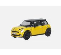 Oxford Mini In Yellow Black Roof vehicle 1:76 scale diecast model