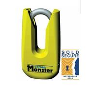 OXFORD Monster Ultra Strong Motorcycle Motorbike Yellow Disc Lock - Gol