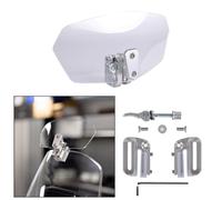 Oxford Windshield Clip-on Motorcycle Wind Deflector, Clear, 260 x 125mm