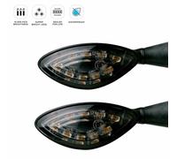 Oxford Motorcycle Mercury Black LED Indicators Repeaters Fits BUELL 1125R