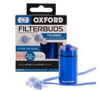 Oxford Motorcycle Motorbike FilterBuds Touring 22 SNR Ear Buds Clear / Blue