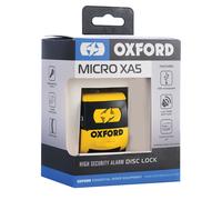 Oxford Motorcycle Scooter Yellow Security XA5 Alarmed Scoot 5.5mm Disc Lock