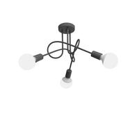 Oxford Multi Arm Semi Flush Ceiling Light Smokey 50cm Netlighting Grey One Size