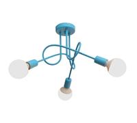 Oxford Multi Arm Semi Flush Ceiling Light Turquoise 50cm Netlighting Turquoise One Size