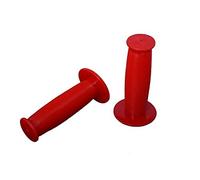 Oxford Mushroom Ribbed Flanged Kids Handlebar Comfy Grips Childs Bike Red 22.2mm