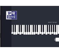Oxford music notebook A5 16 cards in staff