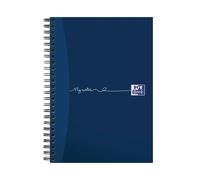 Oxford My Notes Card Cover Wirebound Notebook 100 Pages A5 Blue (5 Pack)