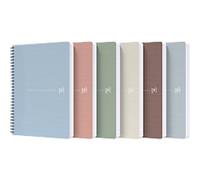 OXFORD My Rec?Up Notebook A5 Ruled Twin Wire Card Assorted 180 Pages 90 Sheets Pack of 5