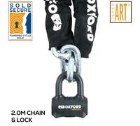 Oxford Nemesis 16mm Ultra Strong Chain & Lock Sold Secure Bike Motorcycle Chains