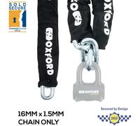 Oxford Nemesis 16mm Ultra Strong Motorcycle Motorbike Security Chain Sold Secure