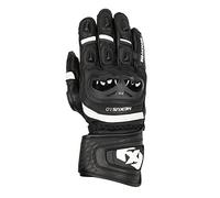 Oxford Nexus Men's Leather Motorcycle Glove, Black/White, L