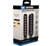 Oxford Nightfighter Sequential Motorcycle Indicators, LED, Smoked Lens