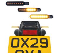 Oxford Nightfighter Sequential Motorcycle Indicators, LED, Smoked Lens