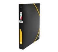 OXFORD Nomade for Students A4XL 40mm Spine 4 Ring Binder Polypropylene Two Tone Black Yellow