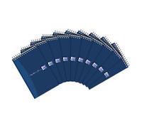 OXFORD Notepad My Notes Special format Ruled Spiral Bound Cardboard Hardback Blue Perforated 160 Pages 80 Sheets Pack of 10