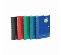 Oceanis A4 Twin Wire Notebook Ruled Assorted PK5 - 400178653